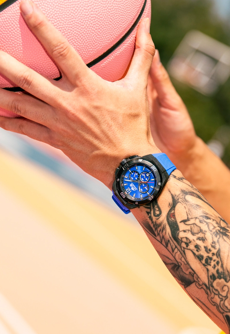 RELOJ 18975/1 LOTUS AZUL HOMBRE CHRONO - 2