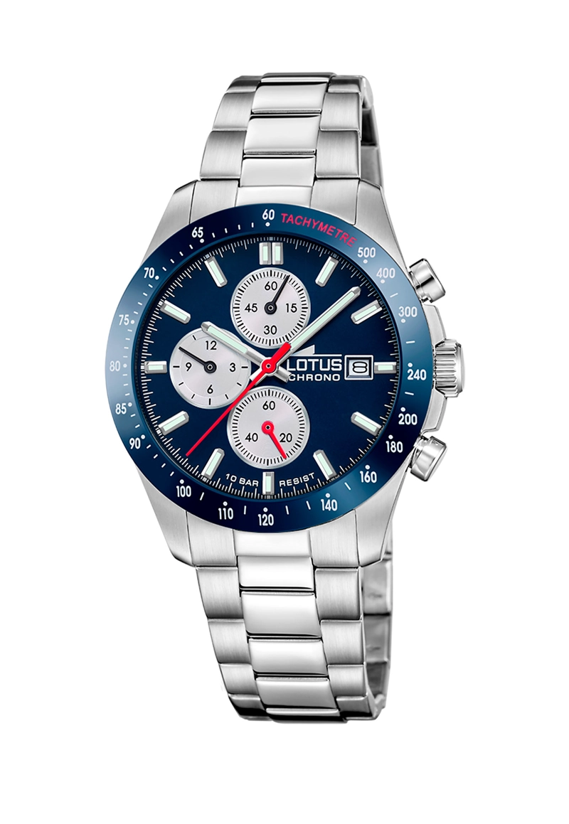 RELOJ 18994/5 LOTUS AZUL HOMBRE CHRONO - 1