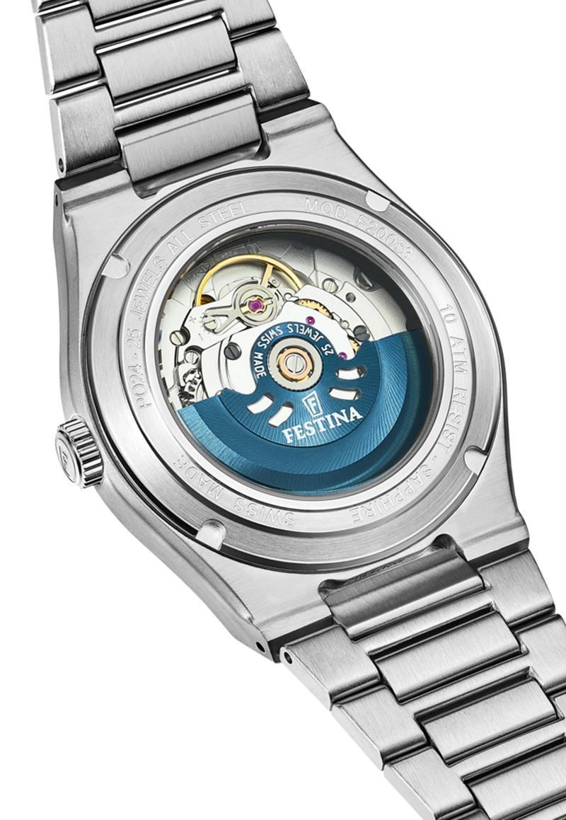 RELOJ F20083/1 FESTINA SWISS PLATEADO HOMBRE AUTOMATICO - 4