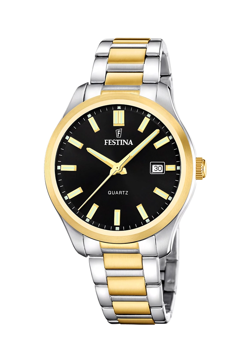 RELOJ F20738/4 FESTINA NEGRO HOMBRE ACERO CLASICO - 1