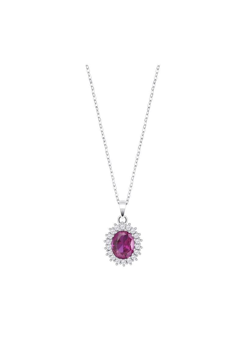 COLLAR LP3459-1/4 LOTUS SILVER MUJER LEROS - 1