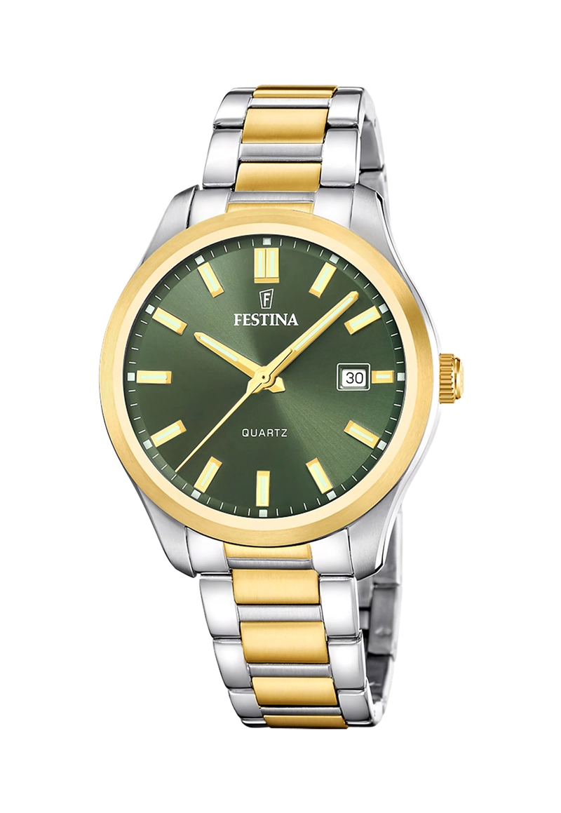RELOJ F20738/2 FESTINA VERDE HOMBRE ACERO CLASICO - 1