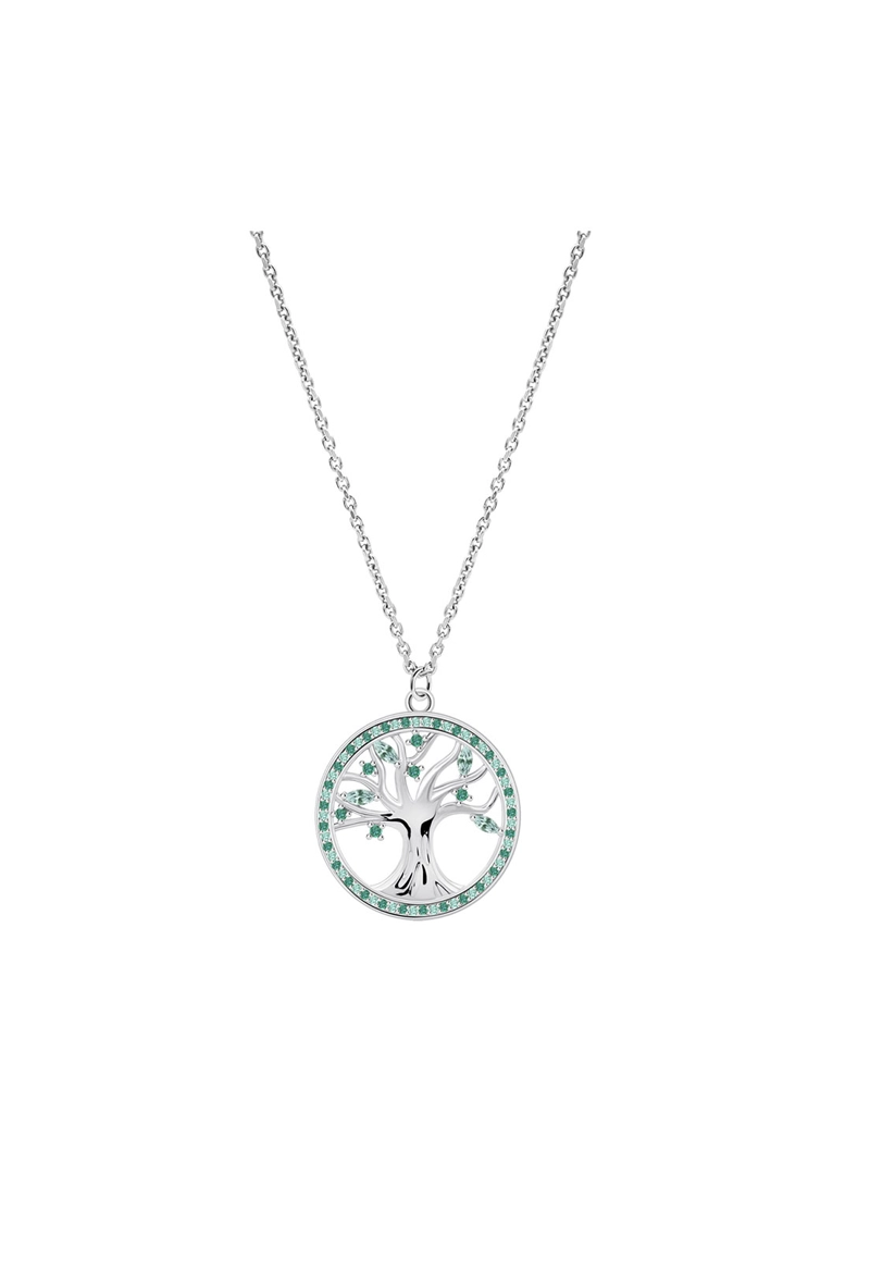 COLLAR LP3708-1/3 LOTUS SILVER MUJER TREE OF LIFE - 1