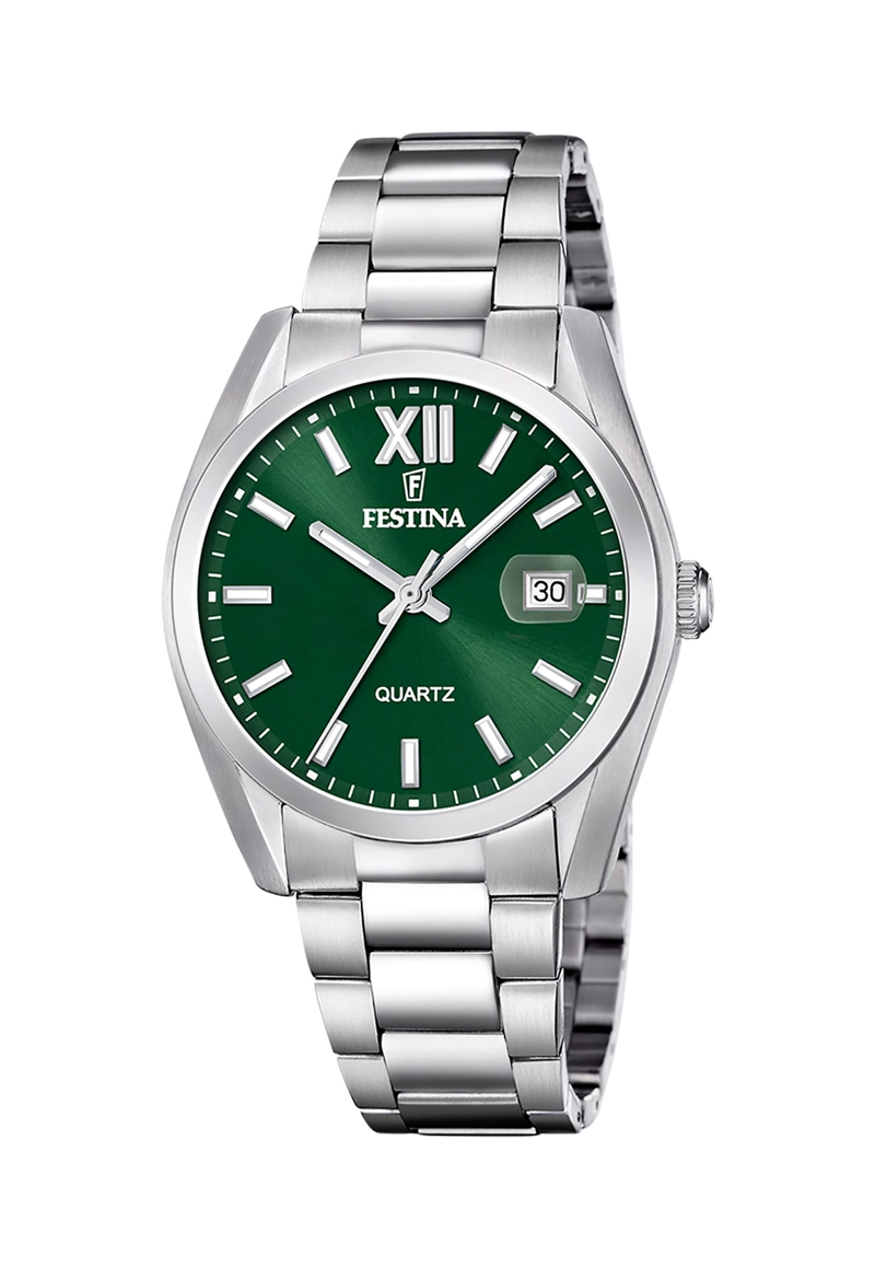 RELOJ F20707/8 FESTINA VERDE HOMBRE ACERO CLASICO - 1