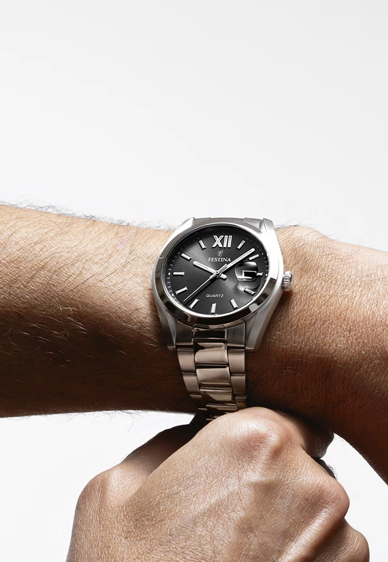 RELOJ F20707/6 FESTINA NEGRO HOMBRE ACERO CLASICO - 3