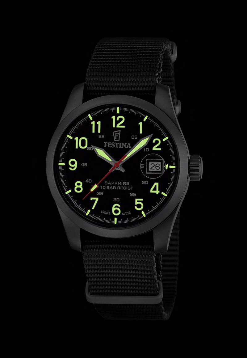 RELOJ F20082/3 FESTINA SWISS NEGRO HOMBRE FIELD WATCHES - 4