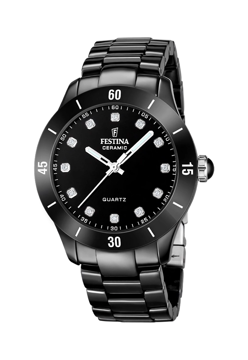 RELOJ F20723/2 FESTINA NEGRO MUJER CERAMIC - 1