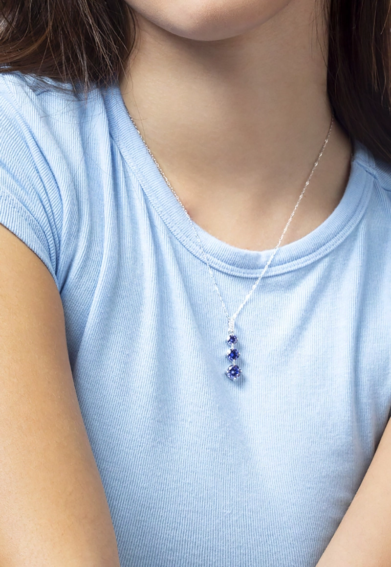 COLLAR LP3785-1/2 LOTUS SILVER MUJER LEROS - 2