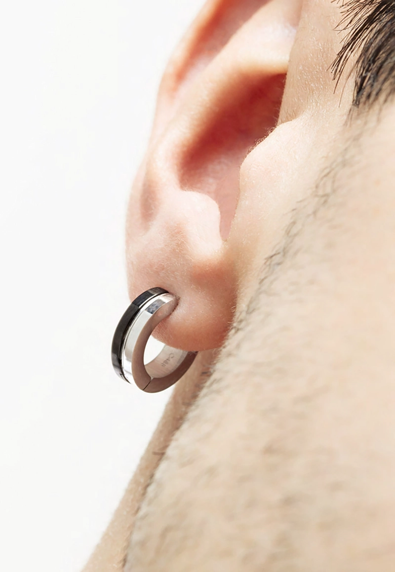 AROS LS2391-4/1 LOTUS STYLE HOMBRE MEN'S EARRING - 2