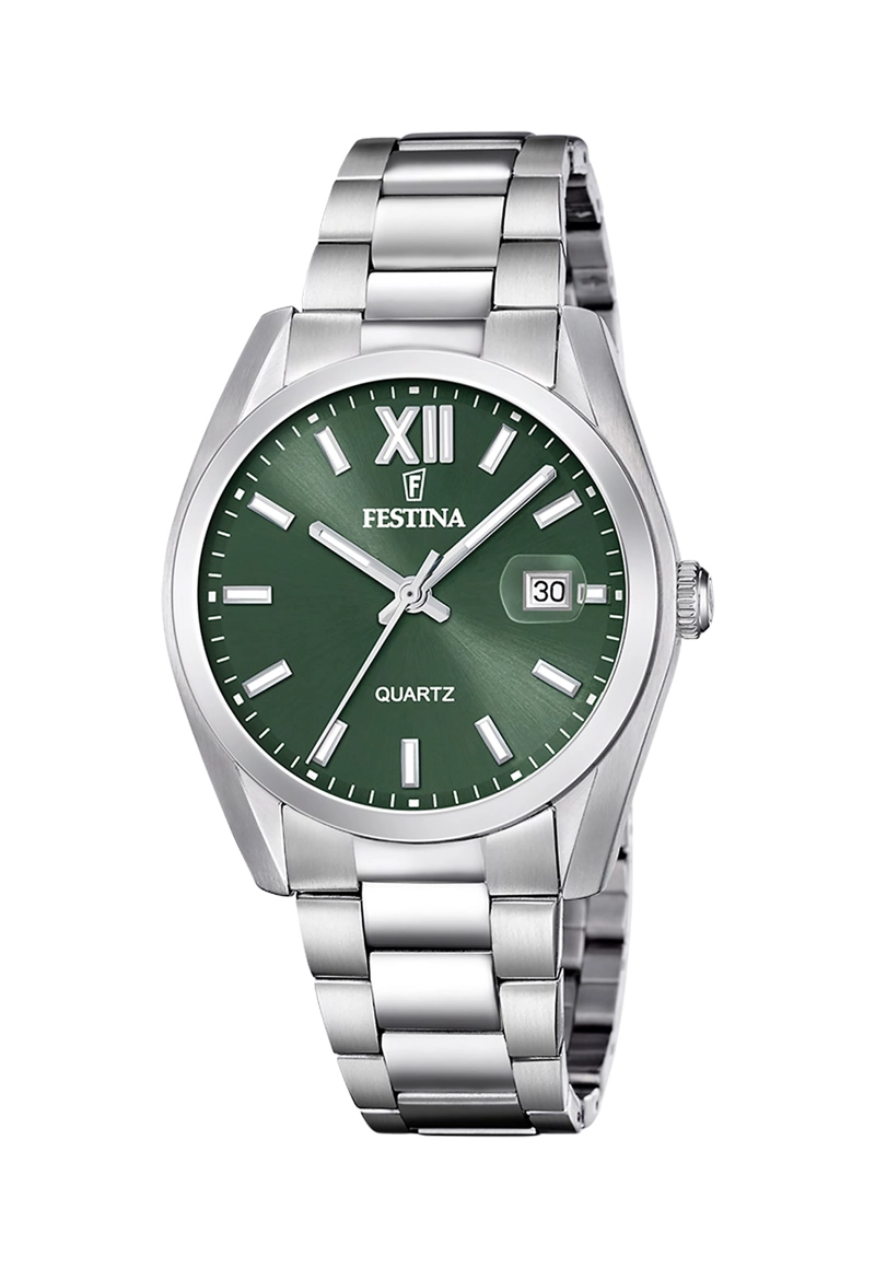 RELOJ F20707/5 FESTINA VERDE HOMBRE ACERO CLASICO - 1