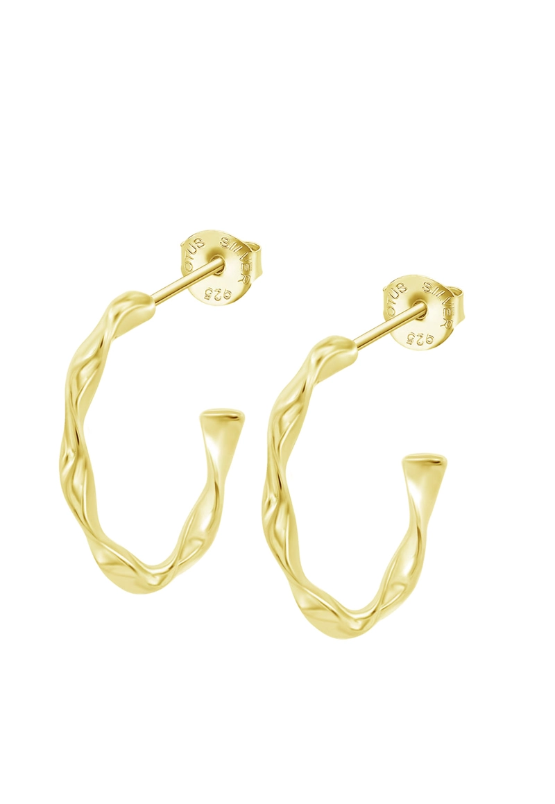 AROS LP3781-4/4 LOTUS SILVER MUJER HOOPS - 1