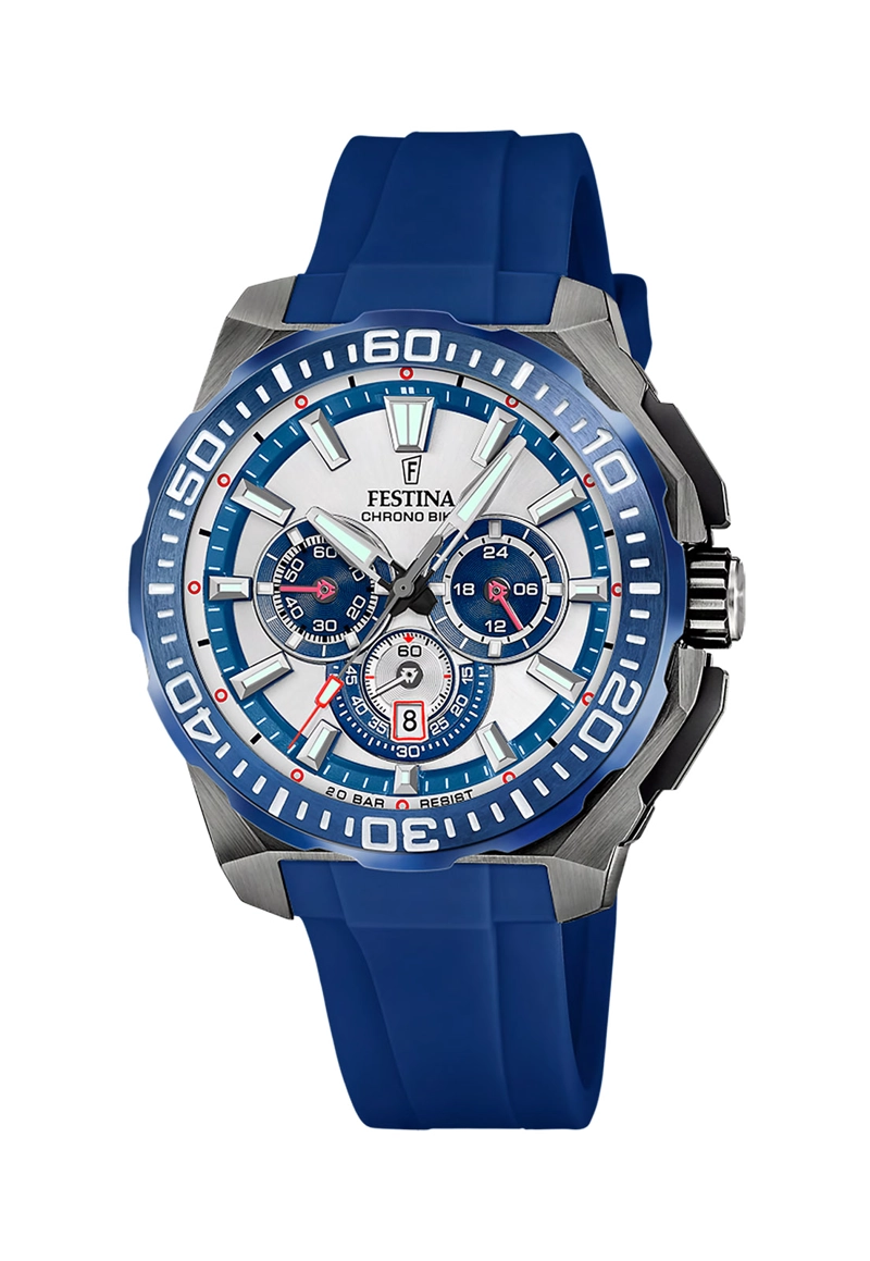 RELOJ F20725/4 FESTINA PLATEADO HOMBRE CHRONO BIKE - 1
