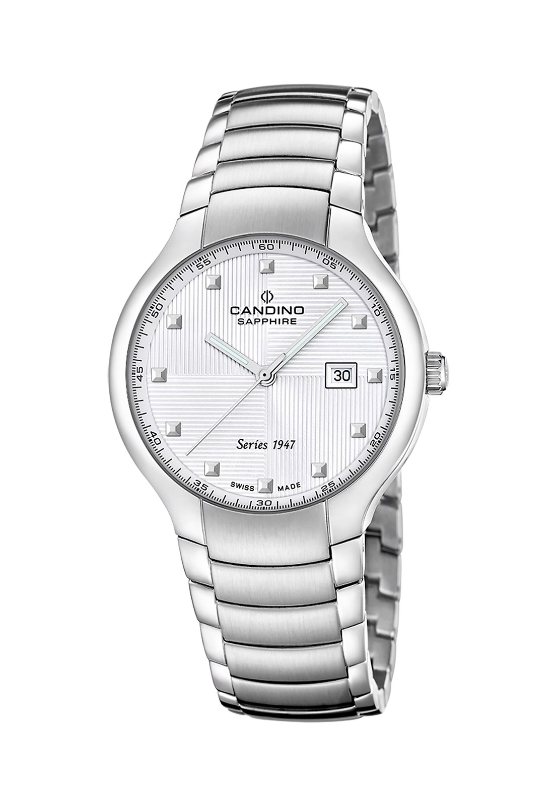 RELOJ C4792/1 CANDINO SWISS PLATEADO HOMBRE CANDINO 1947 - 1