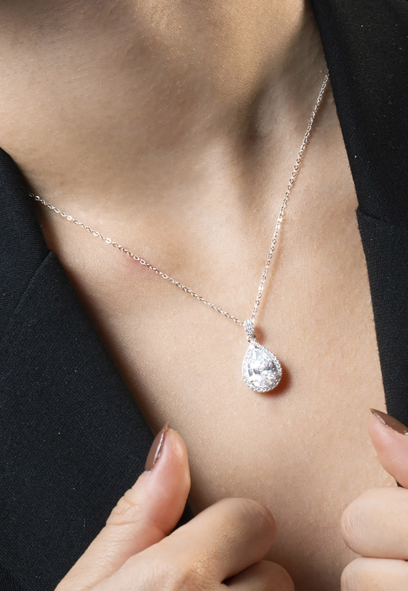 COLLAR LP3789-1/1 LOTUS SILVER MUJER LEROS - 2