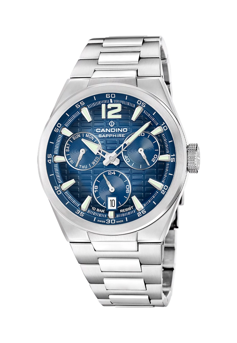 RELOJ C4796/1 CANDINO SWISS AZUL HOMBRE CANDINO 1947 - 1
