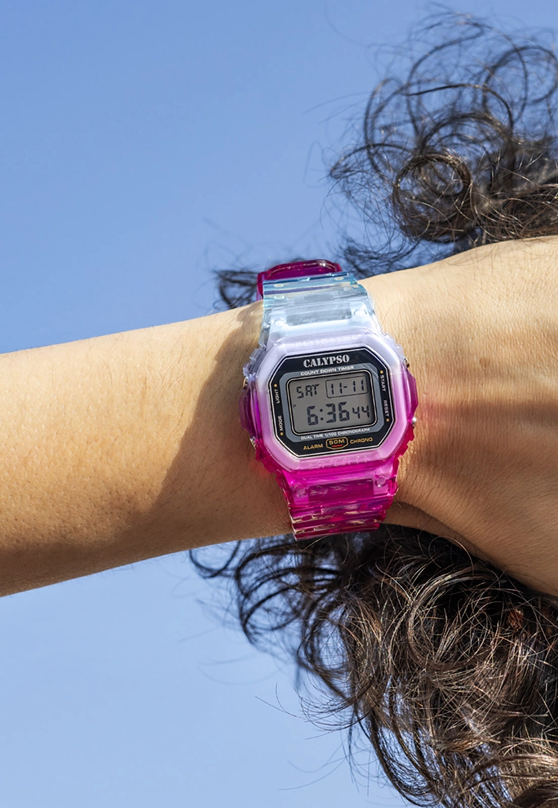 RELOJ K5874/5 CALYPSO LILA MUJER COLOR SPLASH - 2
