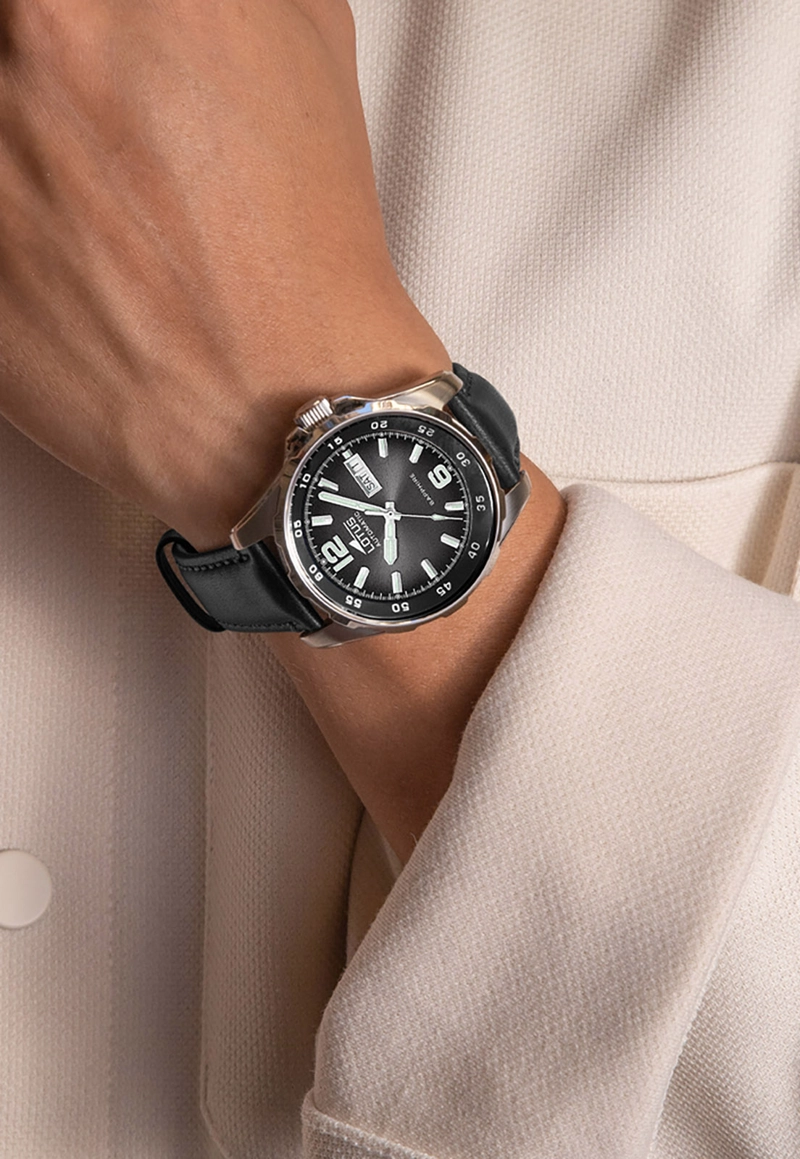 RELOJ 18998/4 LOTUS NEGRO HOMBRE AUTOMATICO - 2