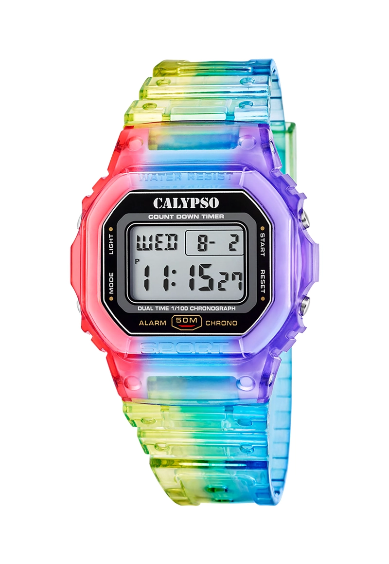 RELOJ K5874/6 CALYPSO PLATEADO MUJER COLOR SPLASH - 1