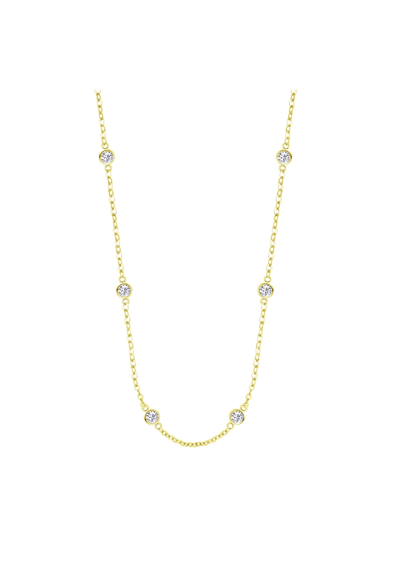COLLAR LP3451-1/2 LOTUS SILVER MUJER CHARMING LADY SWAROV SKI - 1