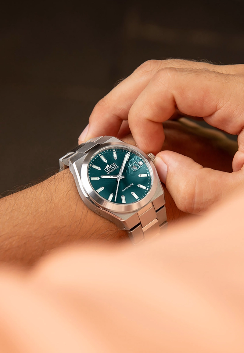 RELOJ 18996/4 LOTUS AZUL HOMBRE AUTOMATICO - 3