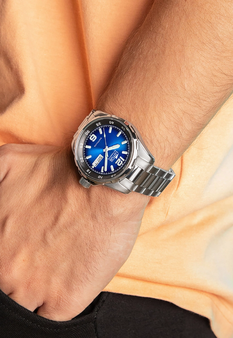 RELOJ 18997/2 LOTUS AZUL HOMBRE AUTOMATICO - 3