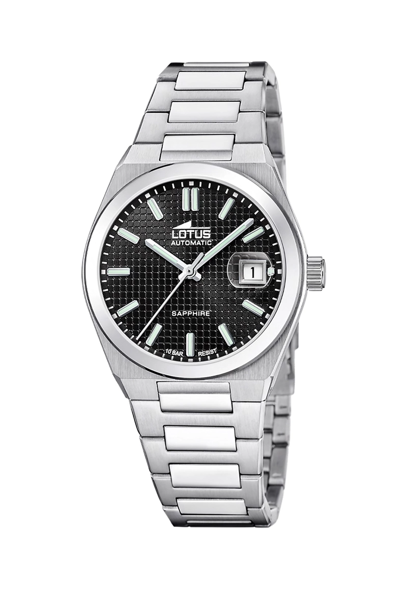 RELOJ 18999/4 LOTUS NEGRO HOMBRE AUTOMATICO - 1
