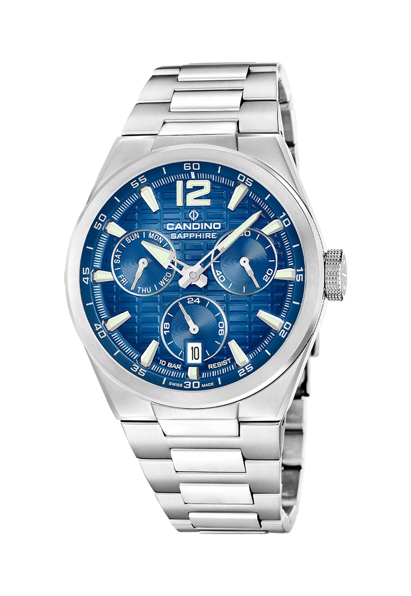 RELOJ C4796/2 CANDINO SWISS AZUL HOMBRE CANDINO 1947 - 1