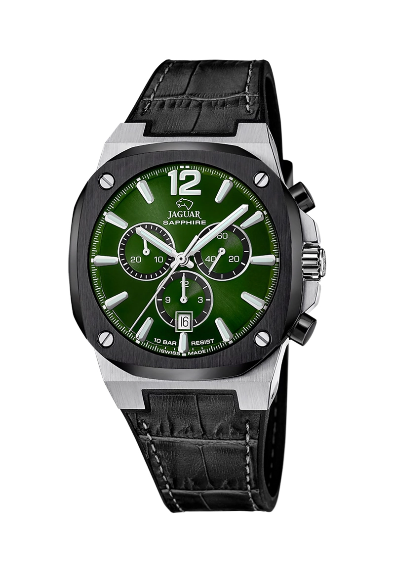 RELOJ J1026/5 JAGUAR SWISS VERDE HOMBRE RONDCARRE - 1