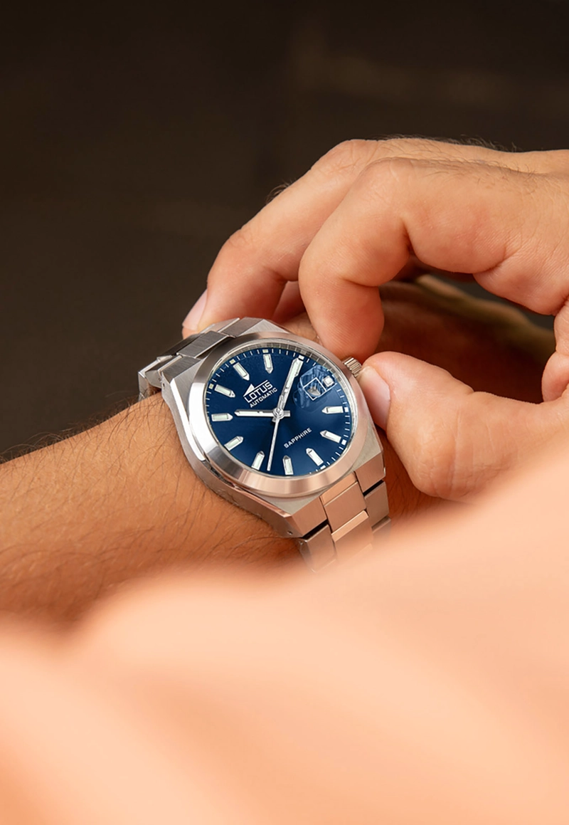 RELOJ 18996/2 LOTUS AZUL HOMBRE AUTOMATICO - 3