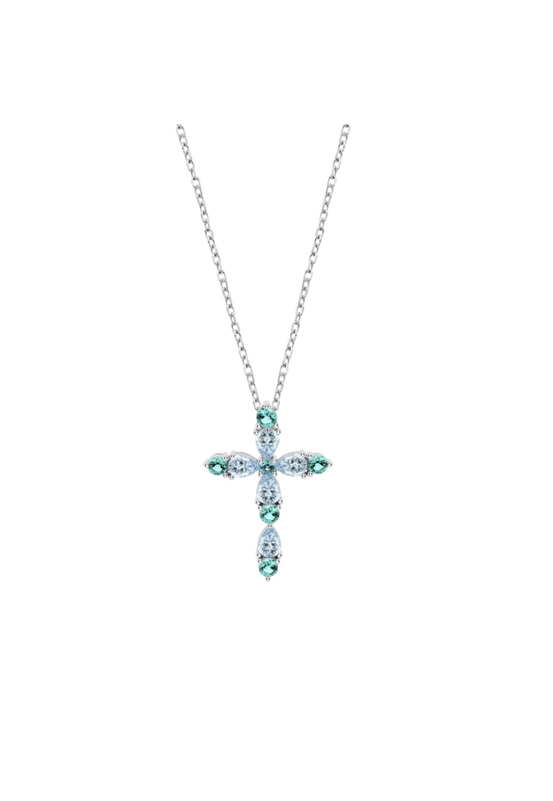 COLLAR LP3915-1/2 LOTUS SILVER MUJER LEROS - 1