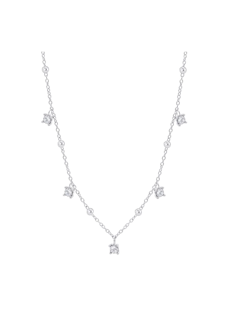 COLLAR LP3920-1/1 LOTUS SILVER MUJER CHARMING LADY SWAROVSKI - 1