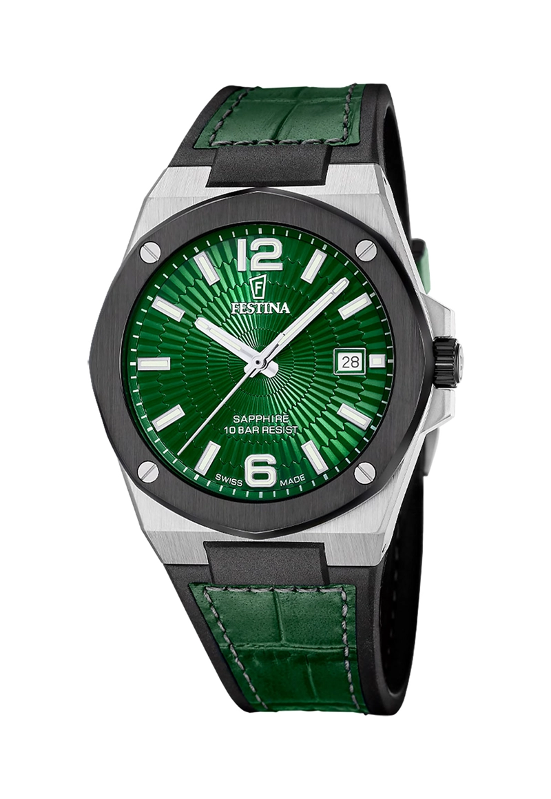 RELOJ F22001/3 FESTINA SWISS VERDE HOMBRE VALLEY - 1