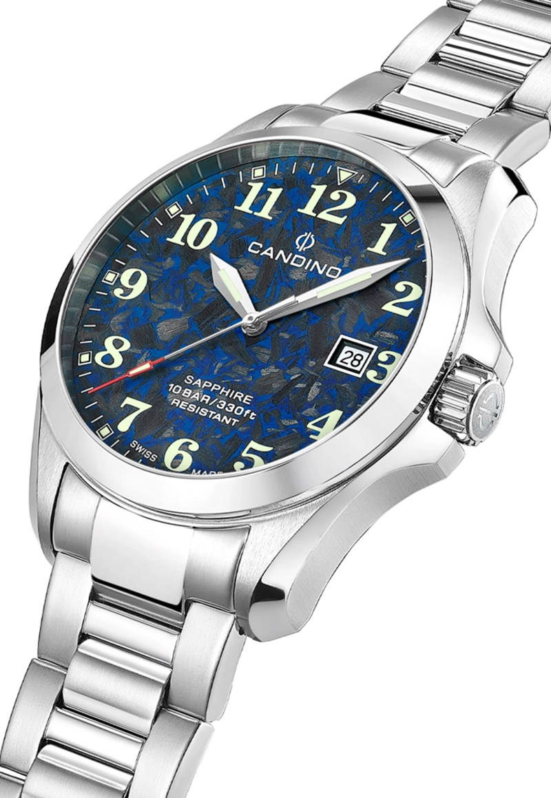 RELOJ C4785/2 CANDINO SWISS AZUL HOMBRE AUTOMATIC - 4