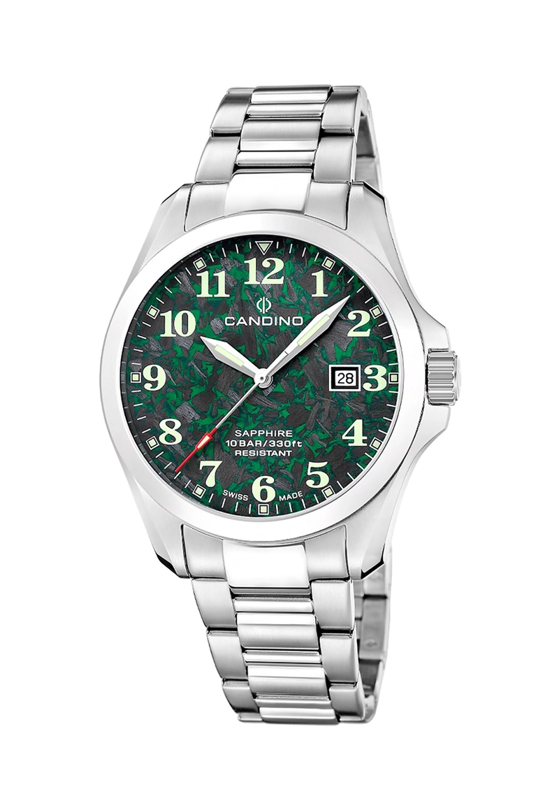 RELOJ C4785/3 CANDINO SWISS VERDE HOMBRE AUTOMATIC - 1