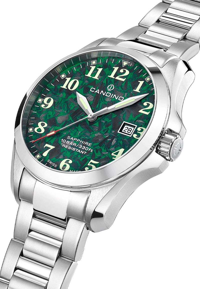 RELOJ C4785/3 CANDINO SWISS VERDE HOMBRE AUTOMATIC - 4