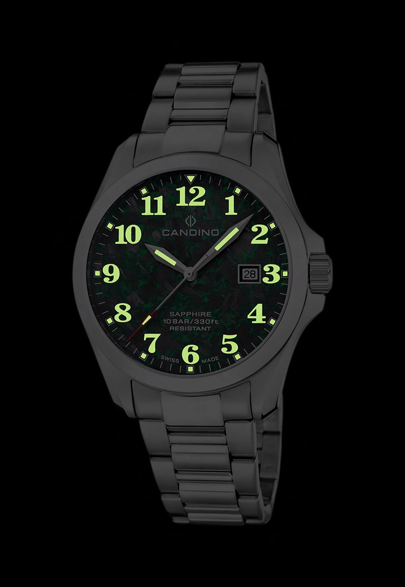 RELOJ C4785/3 CANDINO SWISS VERDE HOMBRE AUTOMATIC - 5