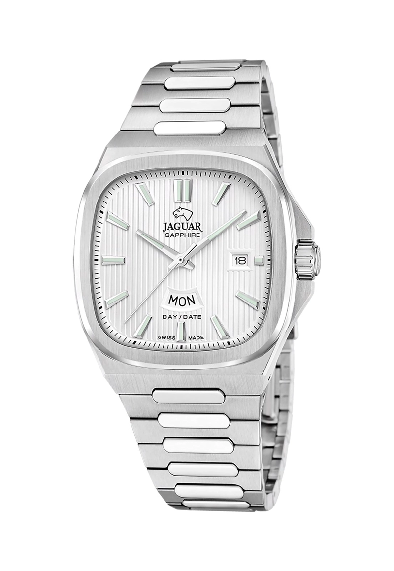 RELOJ J1049/1 JAGUAR SWISS PLATEADO HOMBRE RONDCARRE - 1