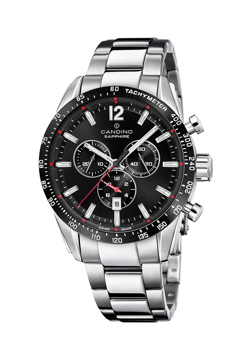 RELOJ C4757/G CANDINO SWISS NEGRO HOMBRE GENTS CLASSIC - 1