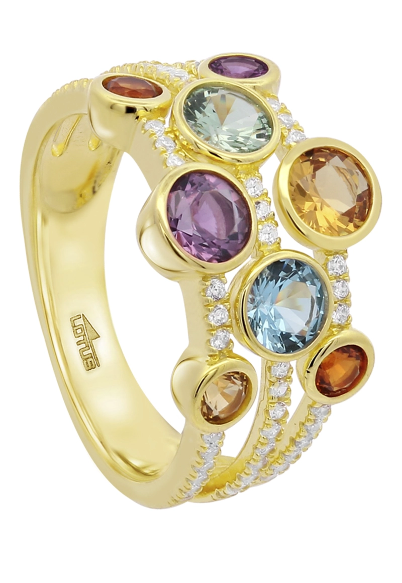 ANILLO LP3878-3/214 LOTUS SILVER DORADO MUJER LEROS - 2