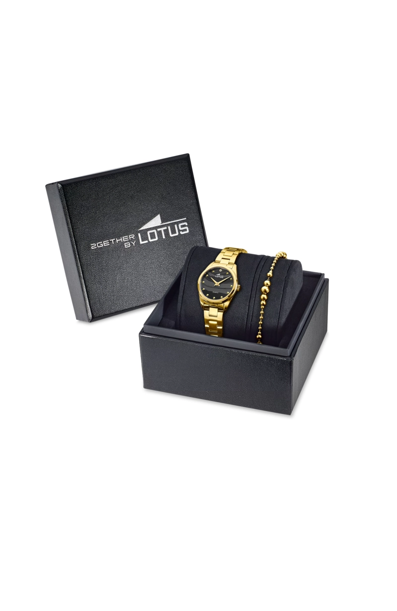 RELOJ 19007/4 LOTUS NEGRO MUJER 2GETHER - 3