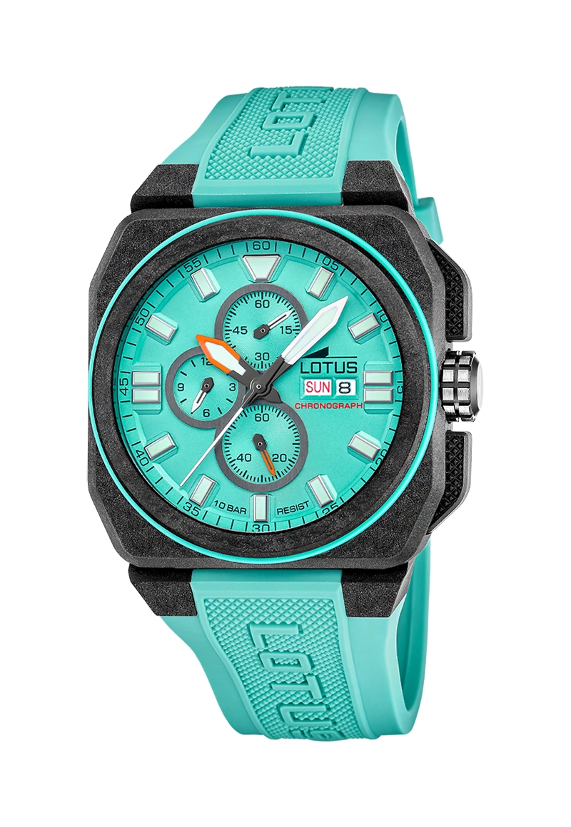 RELOJ 18976/5 LOTUS TURQUESA HOMBRE CHRONO - 1