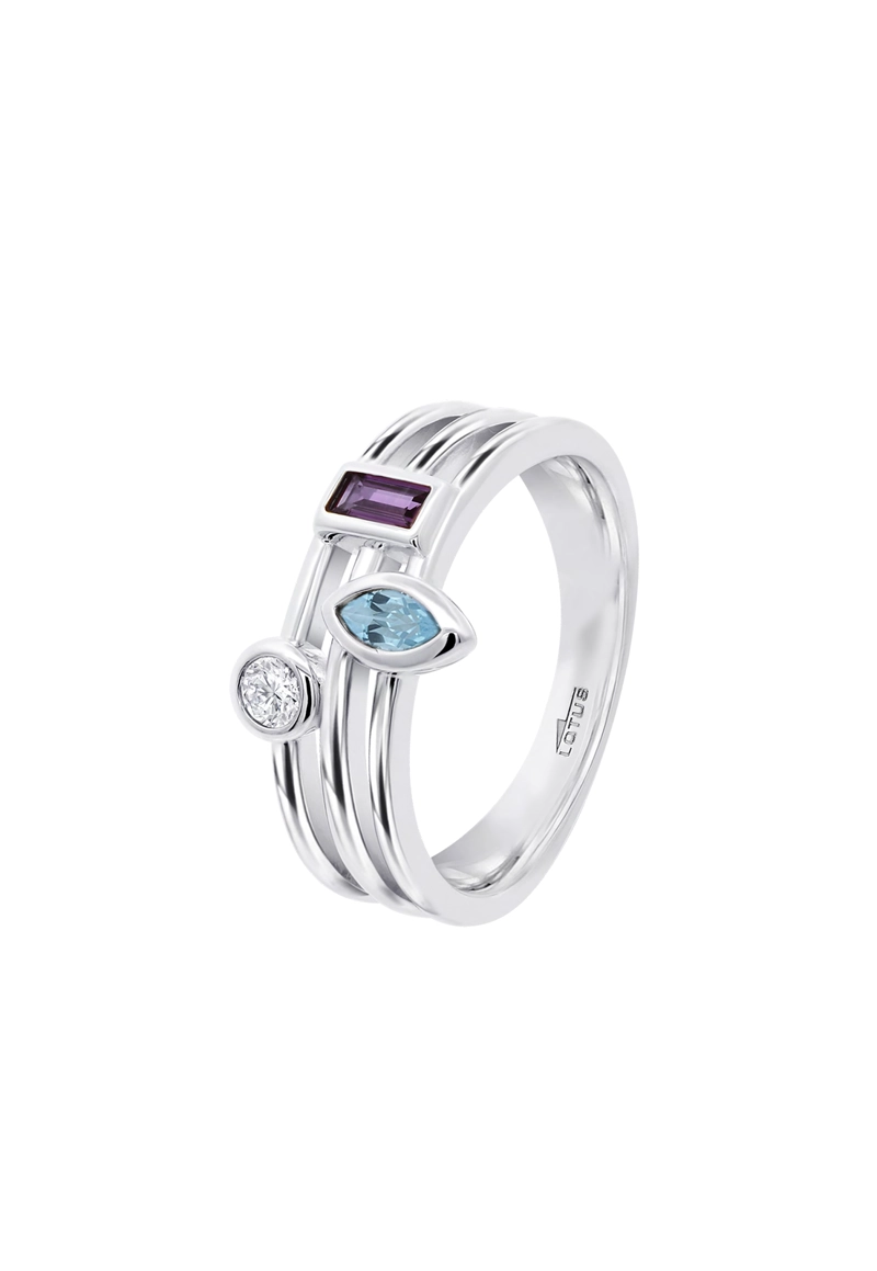 ANILLO LP3882-3/114 LOTUS SILVER MUJER LEROS - 1