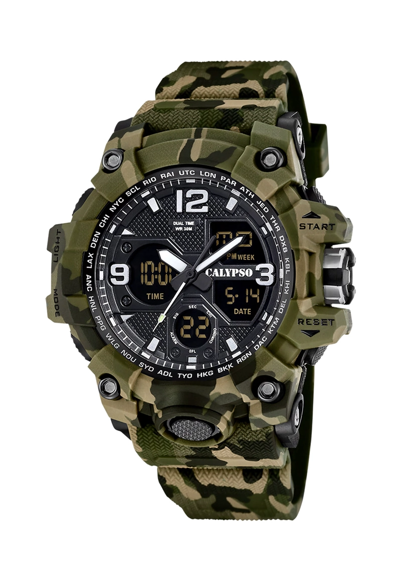 RELOJ K5855/3 CALYPSO VERDE HOMBRE X- TREM - 1