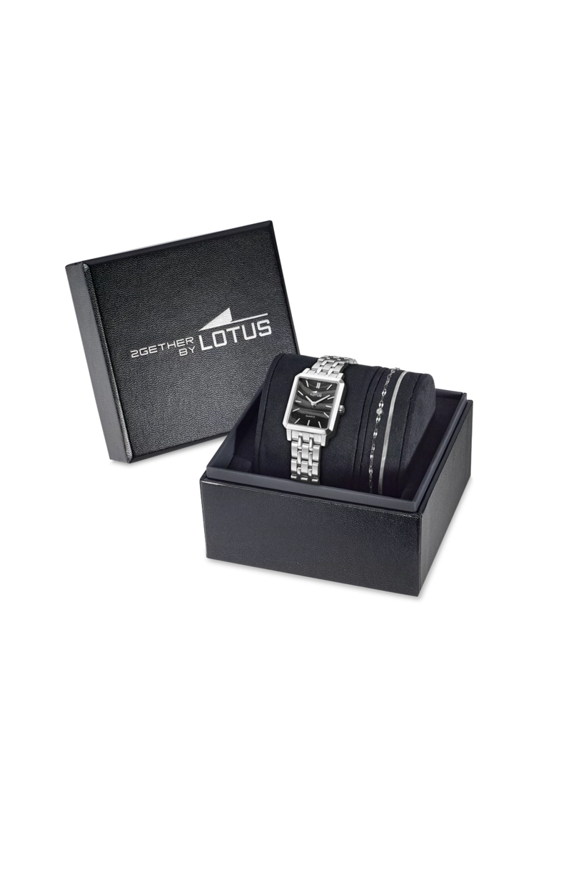 RELOJ 19008/5 LOTUS NEGRO MUJER 2GETHER - 3