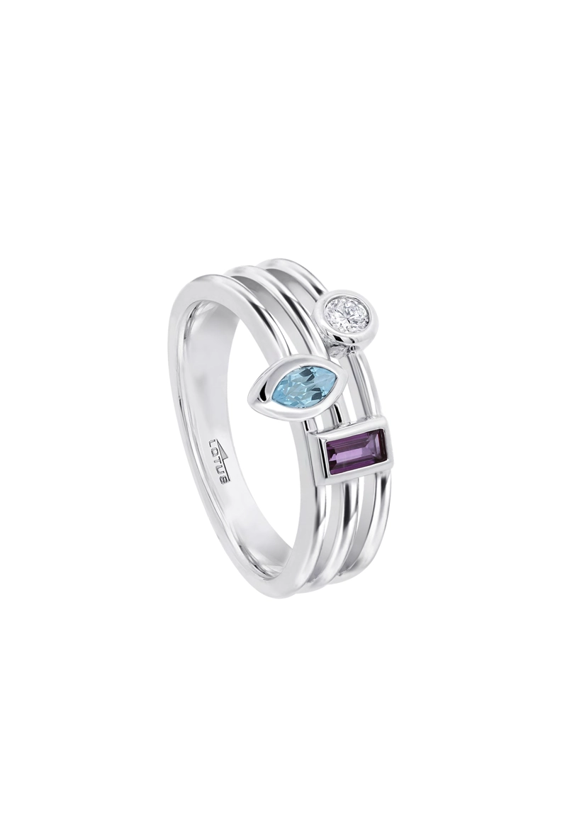 ANILLO LP3882-3/118 LOTUS SILVER MUJER LEROS - 2