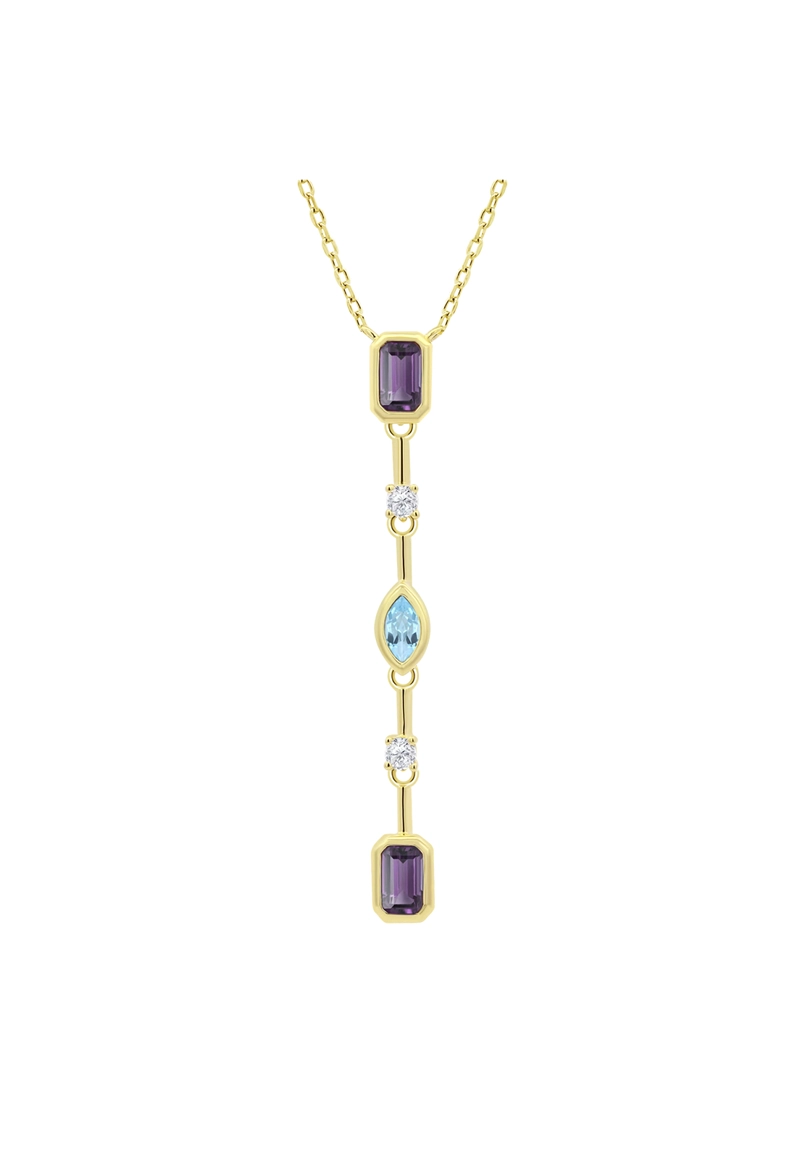 COLLAR LP3882-1/2 LOTUS SILVER MUJER LEROS - 2