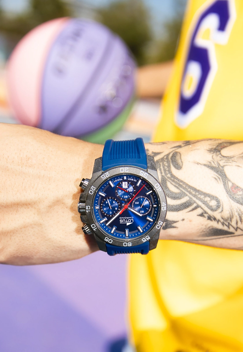 RELOJ 18974/1 LOTUS AZUL HOMBRE CHRONO - 2