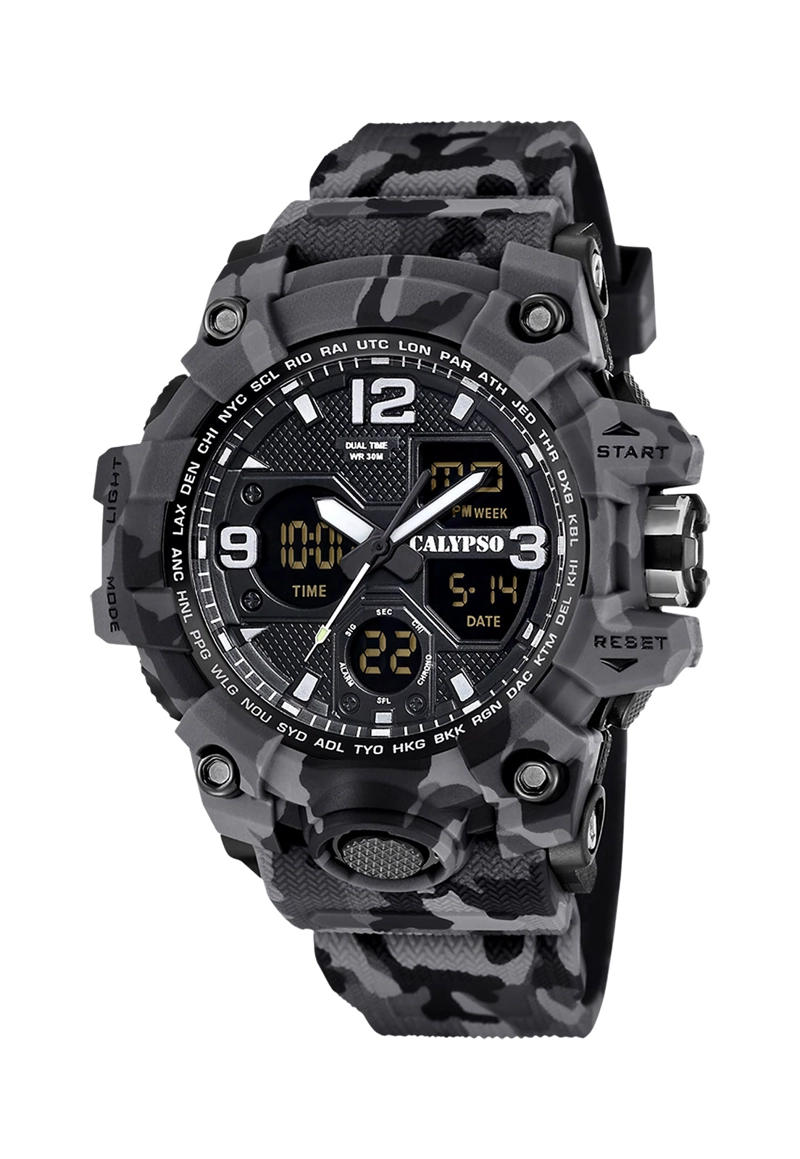 RELOJ K5855/4 CALYPSO GRIS HOMBRE - 1