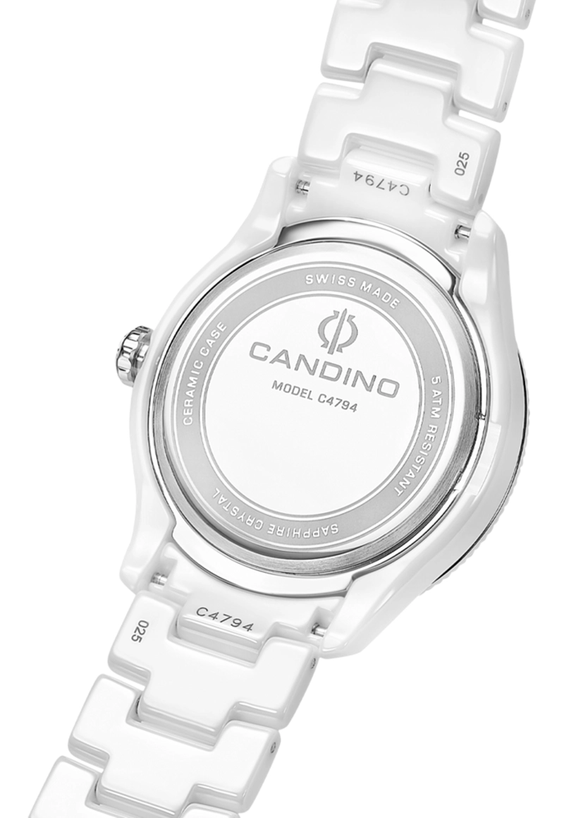 RELOJ C4794/3 CANDINO SWISS BLANCO MUJER CERAMIC - 3