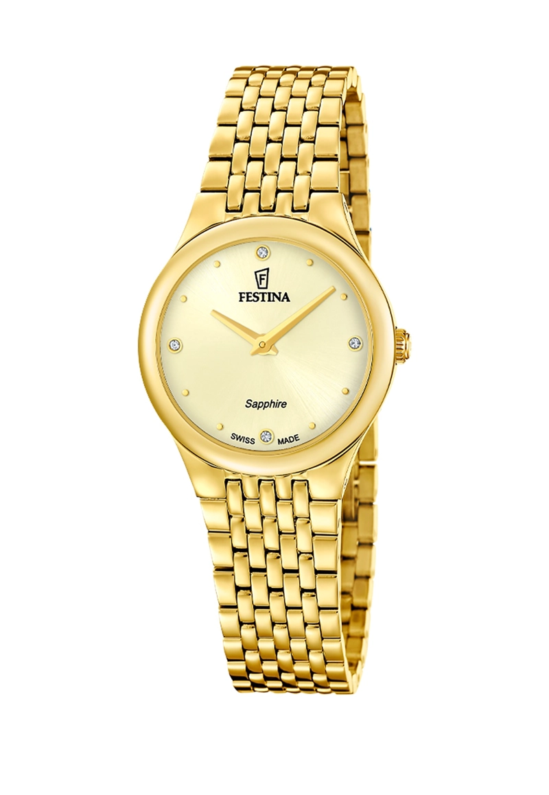 RELOJ F20098/2 FESTINA SWISS DORADO MUJER GRACE - 1